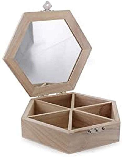 La Fourmi Zeshoekig sieradendoosje 160x40mm, Beige, standart