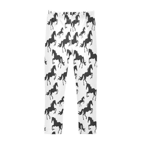 Toddler Girls Leggings Printed Yoga Pants Leggings Black Unicorn for Kids