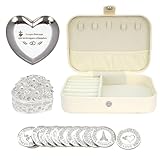TINGKU Custom Wedding Coin Set - Arras para Boda Católica, 13 bendiciones únicas, caja de cuero de recuerdos de boda significativa-Silver Coins PLD
