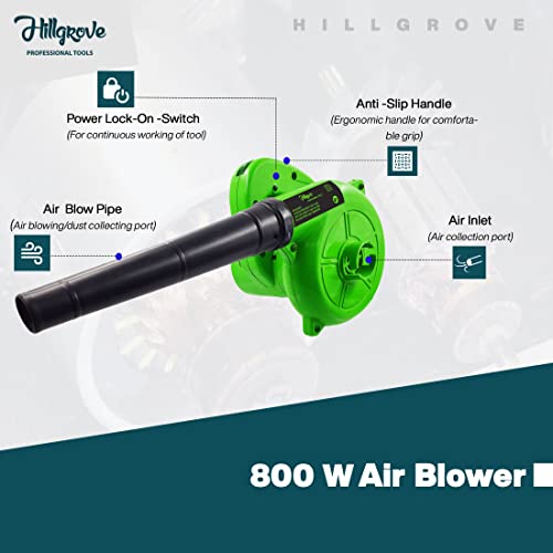 Image of Hillgrove HGCM1265M3 800W-18000RPM Electric Air Blower and Suction Dust Cleaner for AC /Computer /Home with Air Blower Fan Machine Gun Dust Cleaning Forward Curved Air Blower