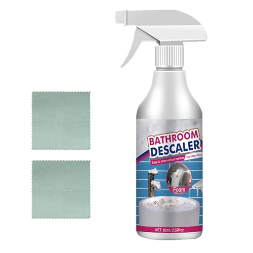 Limpiador de Manchas Stubborn,Bathroom Foam Cleaner Spray,Spray Limpiador de Espuma de Baño,Limpieza de Espuma Multiusos,Powerful Descaling Cleaning Agent,60ml/pc