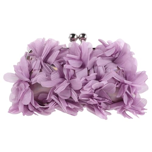 Clutch formel violet de cérémonie ORFOFE avec chaîne amovible femme