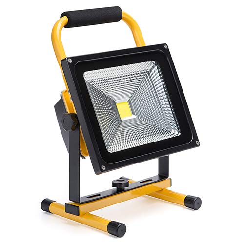 Eurus Home 20W LED Work Light Rechargeable Portable Flood Light Battery Powered Flood Light for Outdoor Lighting,Camping,Hiking,Fishing,Car Repairing,Construction Site