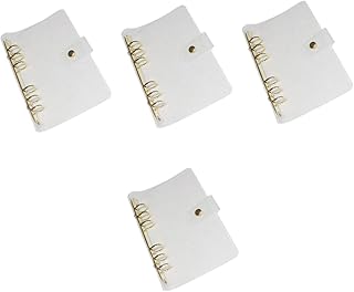 NUOBESTY 4 Unidades De Fichário Transparente Transparente A5 Fichário Capa De Fichário Planejador Capa De Fichário De 6 Argolas Capa De Fichário Transparente Capa De Fichário De Casca