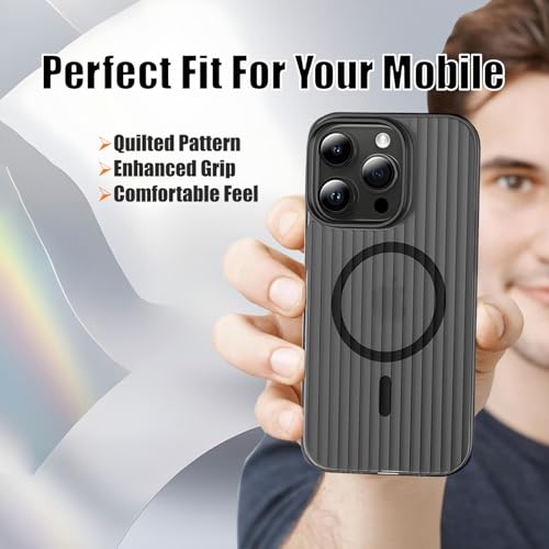 Image of AIBEX Protective Back Case Cover Compatible for iPhone 13 /14 | Camera & Body Protection| Shockproof,Scratch Resistant| Mag-Saf Wireless Charging Support - Black