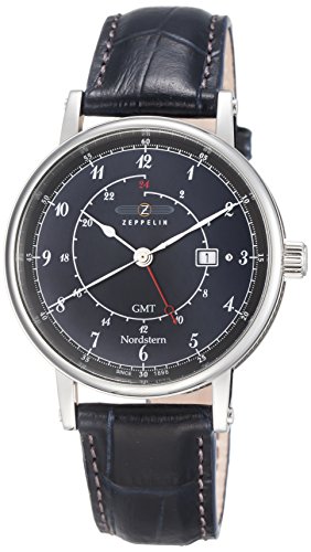 Preisvergleich Produktbild Zeppelin Watches Herren-Armbanduhr XL Analog Quarz Leder 7546-3