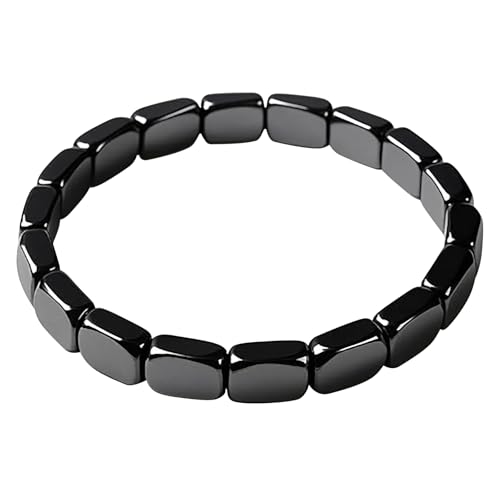 NlsqEU Bracelet en hématite, bracelet magnétique pour homme, bracelete en pierre magnétique, bracelete naturel pour homme, inspiré des généraux romains et des...