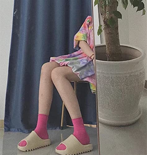 Indoor zachte slippers, comfortabele antislip badkamer Home schoenen, platte dikke solies sandalen (Color : Beige, Shoe… - Image 7