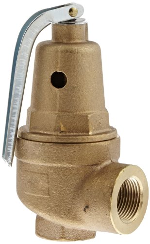 Apollo Valve 10-600 Series Bronze Safety Relief Valve, ASME Hot Water, 75 psi Set Pressure, 3/4