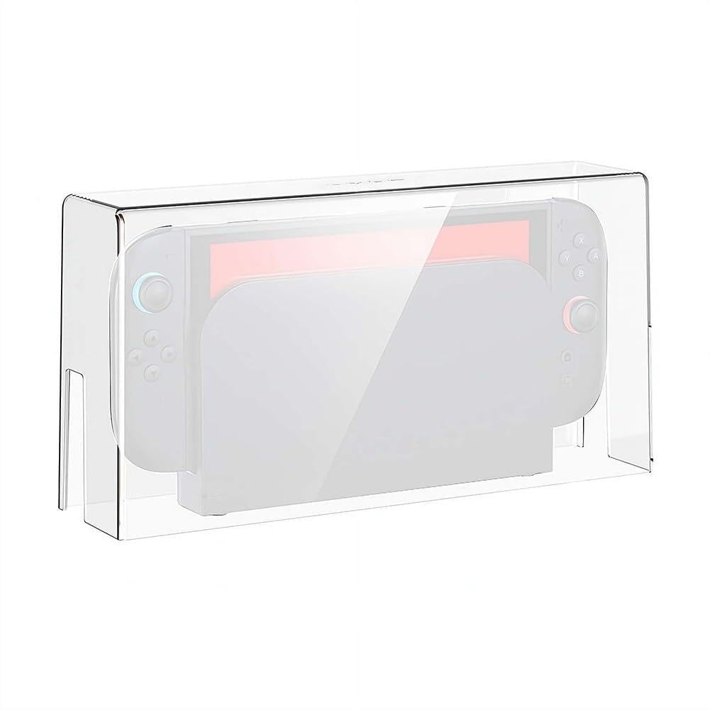 ZYWUOY Per Nintendo Switch 2, custodia protettiva in acrilico trasparente con scatola antipolvere, guscio rigido leggero per riporre e mostrare