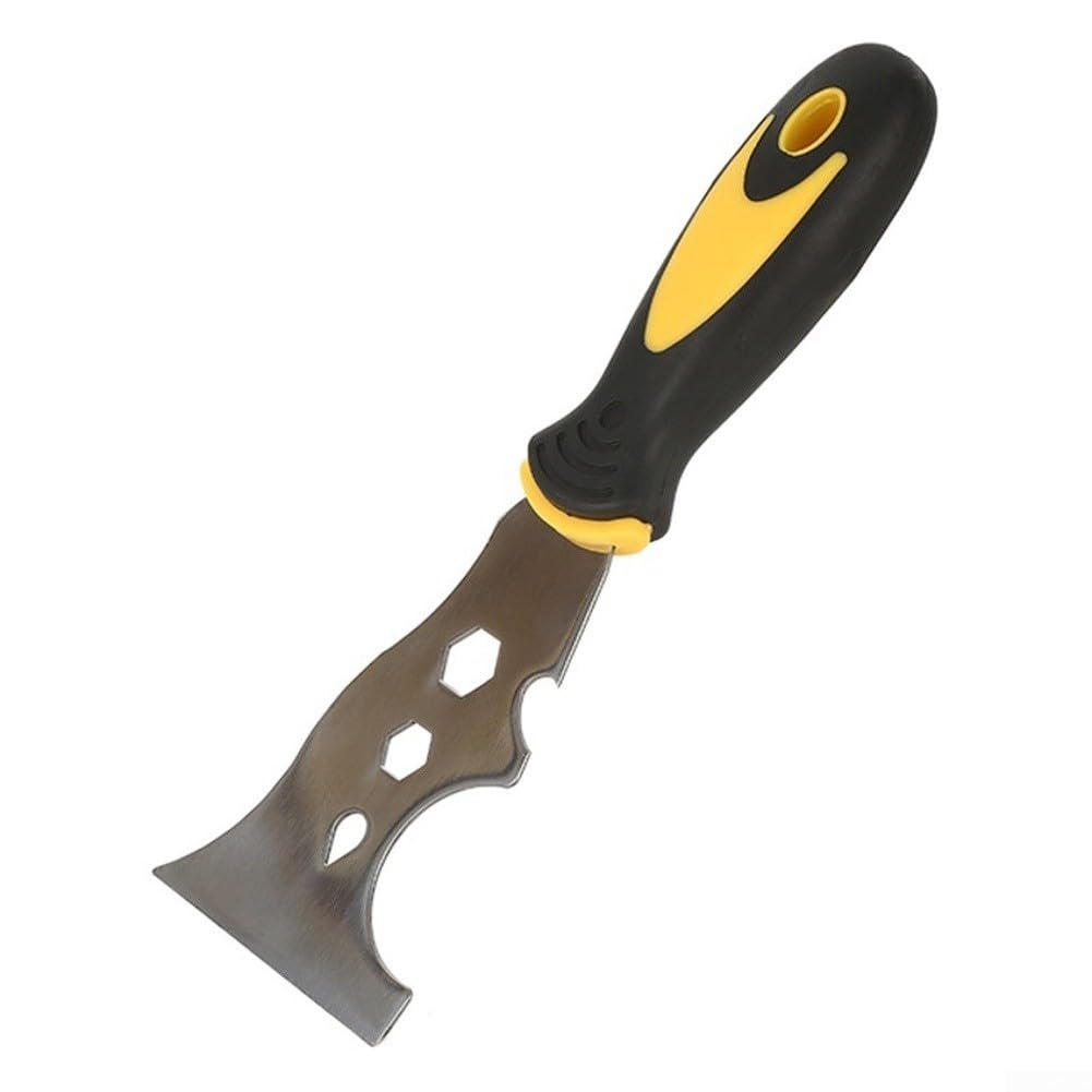 Espátula para acero Inoxidable 3 Pulgadas para herramienta Masilla Mango Antideslizante para Pared Suelo 21.5x7.5cm(13-in-1)