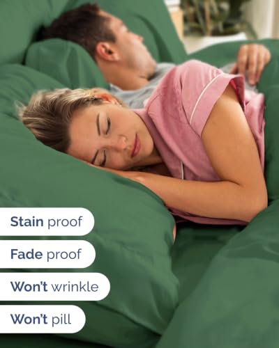 Image of Flex Top Split Head King 6 Piece Sheet Set - Soft & Cooling - Emerald Green