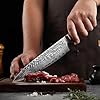 Kitchen-Knife-Sets-7PCS-Damascus-Steel-Knife-Set-Japanese-Vg10-Stainless-Steel-Chef-Santoku-Knife-Cleaver-Bread-Paring-Knife-Cooking-Tools Kitchen Knife Sets, 7PCS Damascus Steel Knife Set Japanese Vg10 Stainless Steel Chef Santoku Knife Cleaver Bread Paring Knife Cooking Tools