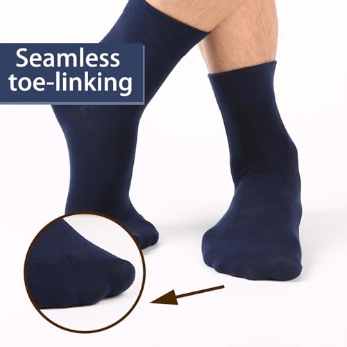 Image of FGZ Mens Crew Socks Breathable Cotton Soft Casual Thin Socks for Work,Sport & Everyday Wear,5 Pairs