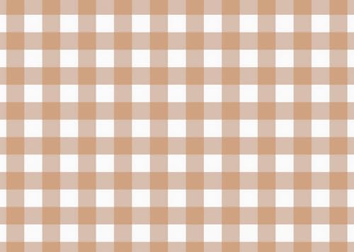 Fond Vichy beige en tissu pour décorer une fête d'anniversaire ou une baby shower