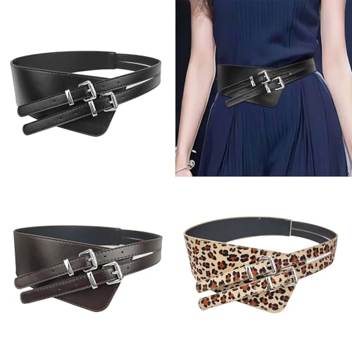 Waist Belt, Punk Chain for Cowgirl, Simple Buckle Trendy, Irregular Buckle Waist, Chain Belt2