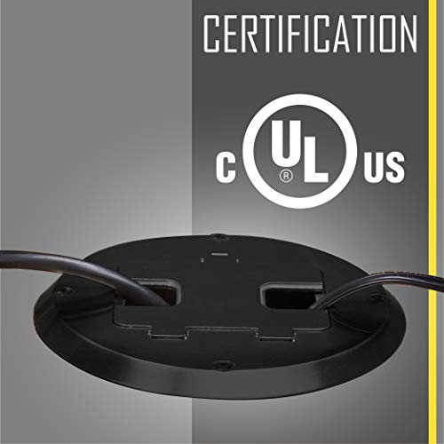 Hubbell-Raco 6239Bk Floor Kit With Recessed Duplex 15A Tr Device And Adjustable Steel Box, 1-Gang, Black #TOP3