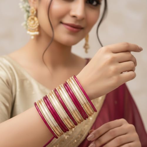 Image of Women's Jelly Bangle Set for Women | Glossy Transparent Bangles | Lightweight Chudi Set for Daily Wear, Party & Festive Use set of 24