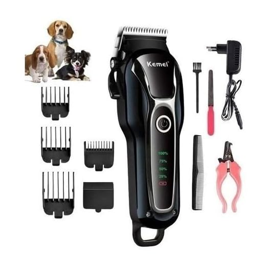 Máquina de Tosa Pet Bivolt Profissional Kemei KM-1991