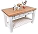 John Boos 2-Drawer Table in Rectangular Shaped (60 in. L x 2.25 in. W x 28 in. H in Cherry Top Fin)