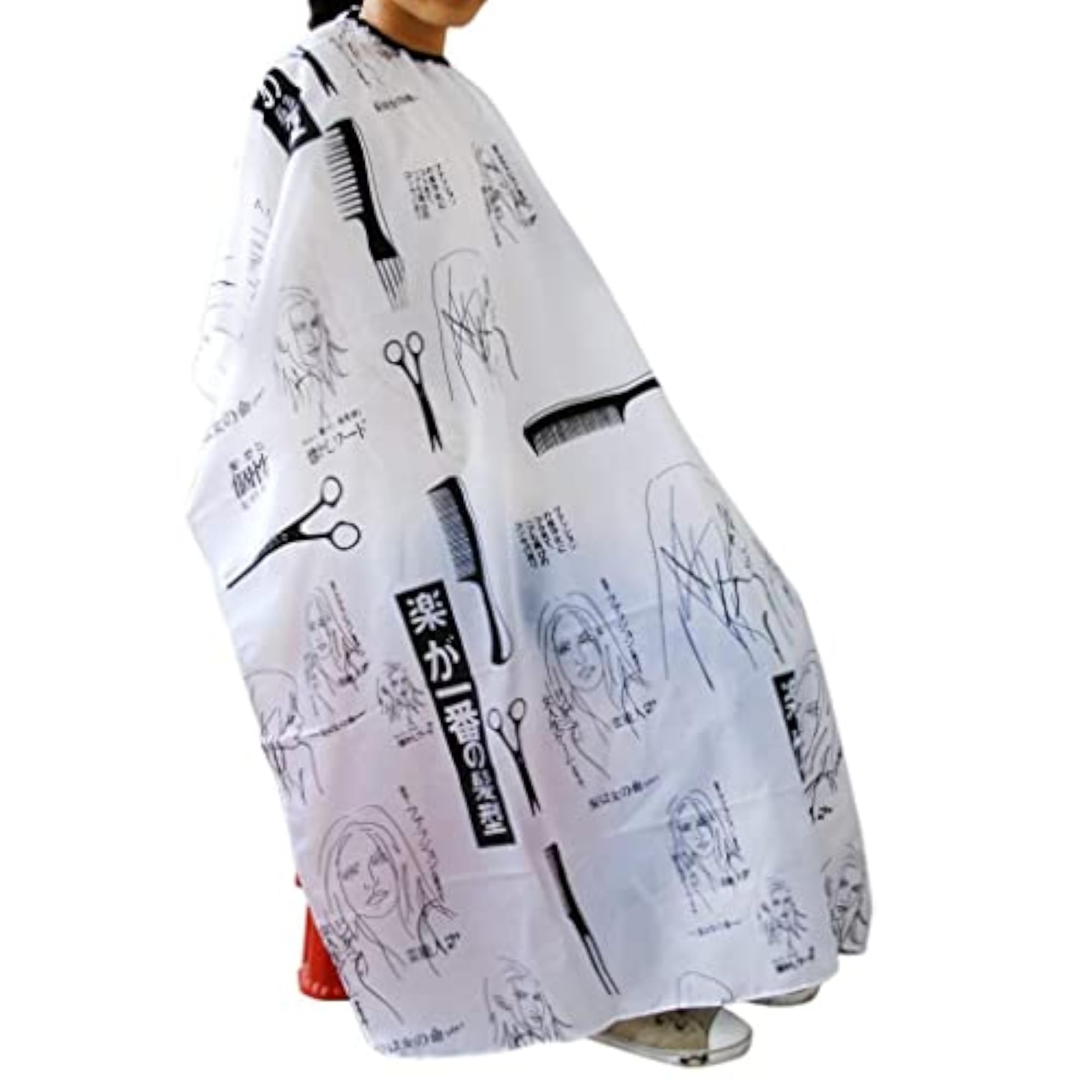 Hair Cutting Apron, Printed Design, Size 59x51 inches
