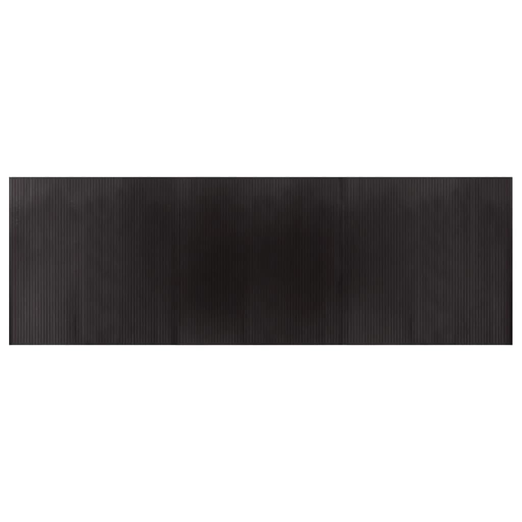 Tapis en bambou naturel marron foncé de style moderne pour décoration intérieure