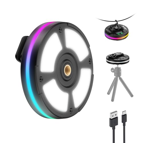 Smiling Shark LEDランタン CL01【高輝度・10色モード・4WAY使用】キャンプランタン 多機能 ミニ 強力 三色＆無段階調光 多色サイドモード RGBライト 充電式 防水 マグネット ステンレス鋼製 耐久 ポータブル 軽量小型 コンパクト フック付き 1/4ネジ口 テントライト ギフト SOS 三脚/登山/キャンプ/釣り/散歩/停電対策/緊急用 日本語取扱説明書（ブラック）