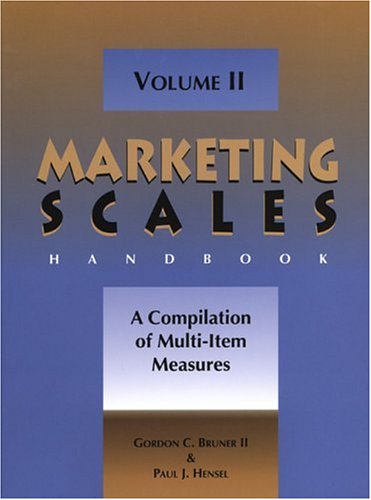 Marketing Scales Handbook, Volume II: A Compilation of Multi-Item Measures