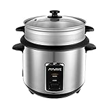 FINI LE RIZ COLLANT : Fini de compter le temps de cuisson ! L'auto cuiseur le fera pour vous. Doté d'un indicateur LED qui s'allume lorsque le cuiseur de riz atteint la température optimale, déclenchera ensuite le mode de maintient de la chaleur.