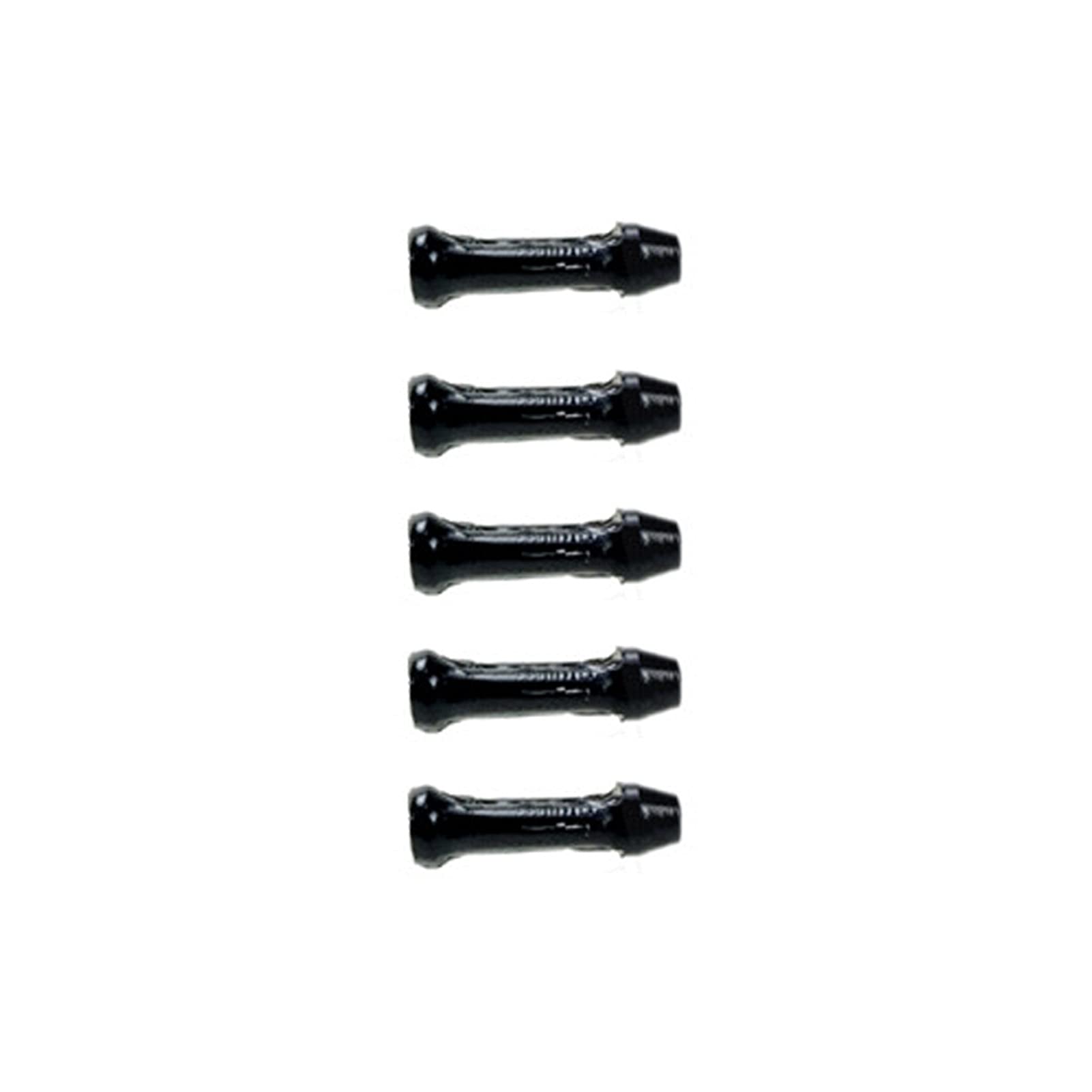 KEXYOAN Bike Cable End Caps 5pcs/lot Mountain Road Brake Derailleur Housing Inner Wire Cap Lined Ferrules Gear Shift Line Tail(Black)