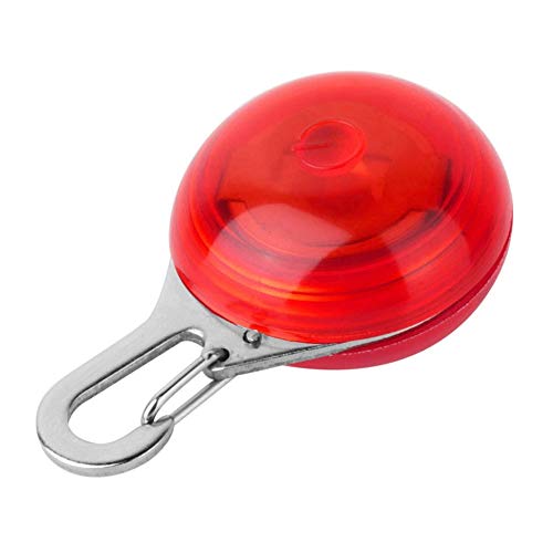 KEKDORY Super helle Hunde LED Anhänger tragbare Haustier Halskette langlebige Nachtlicht blinkende Kragen Universal Pet Supplies - rot