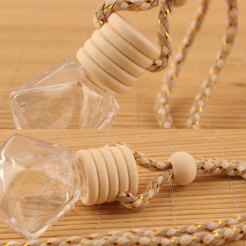 Kit 3 Óleos Essenciais Via Aroma + Difusor de Vidro para Carro - Lavanda Eucalipto Glóbulos e Laranj