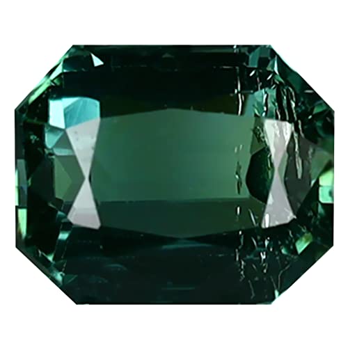 Tourmaline verte de 2.20 ct taille octogone pour haute joaillerie