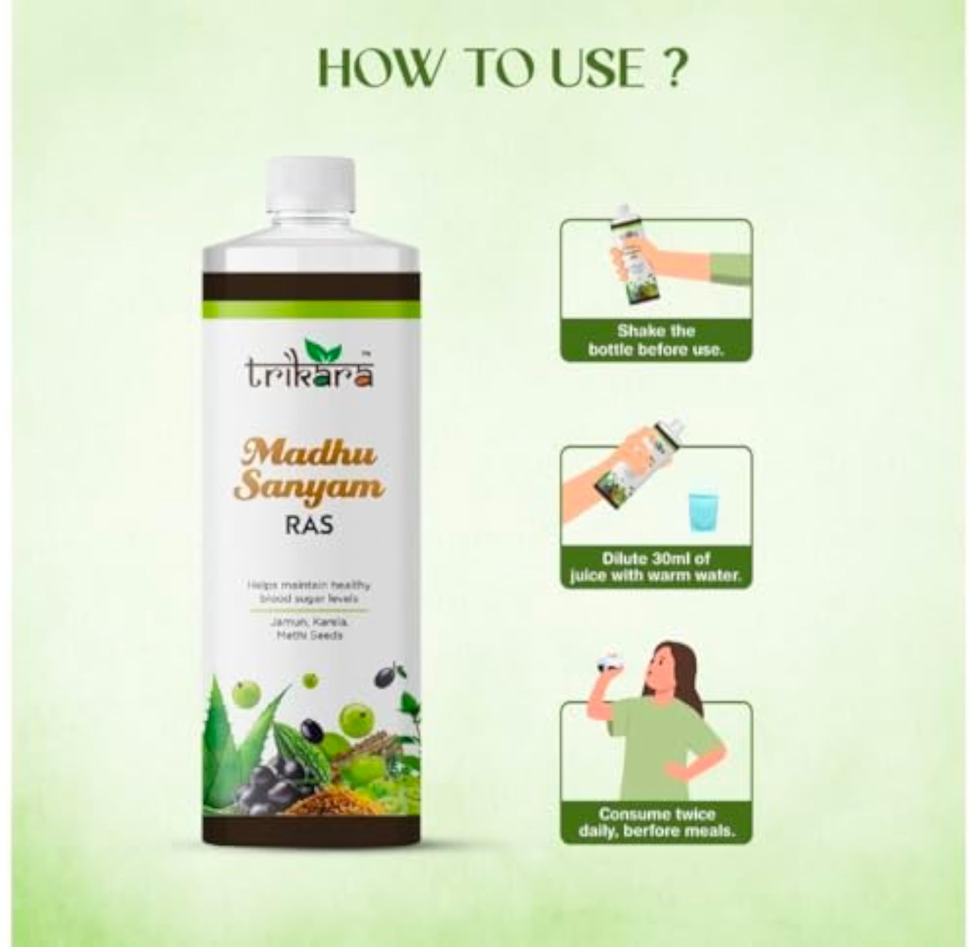 Trikara Madhu Sanyam Ras, Ayurvedic Blood Sugar Support