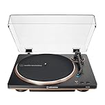 Audio-Technica AT-LP70X-BZ Automatic Turntable with VM95 Series Upgradeable Stylus, Black/Bronze