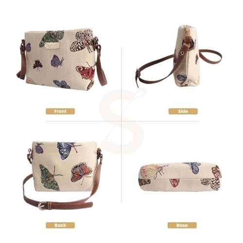 Image of Signare Tapestry Crossbody Bag Sling Shoulder Purse for Women