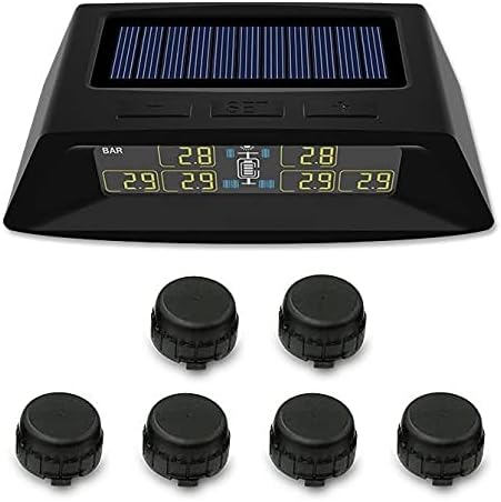 Sykik SRTP706 Tire Pressure Monitoring System (TPMS) for Heavier Trucks and RVs with 6 Wheels