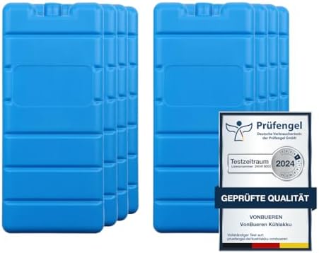 VonBueren Pain de Glace pour Sac Isotherme | Lot de 8 | jusqu'à 1...