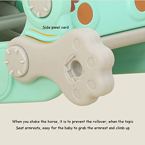 Schaukelpferd QIQIDEDIAN Babysitz der Kinder doppelt verwendbarer Schaukelpferdeschwingenstuhl mit Musik… – Bild 3
