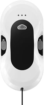 Fully Automatic Dual Water Jet Intelligent Window Cleaning Robot for Windows/Tiles/Glass Doors, Automatic Window Cleaning Robot, with Dual Side Water Jets White