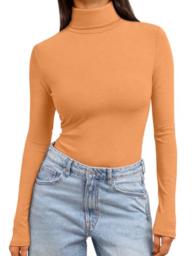Image of Trendy Queen Women's Turtleneck Long Sleeve Shirts Basic Underwear Tops Winter Clothes 2026