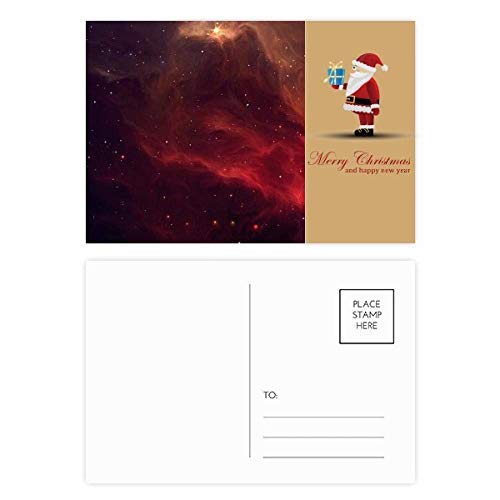 Cartes postales Père Noël Fancy Nebula pour décorer vos cadeaux et tables de fête