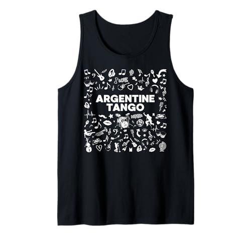 I Love Argentine Tango Music T Shirt - Maglietta Latin Music Canotta