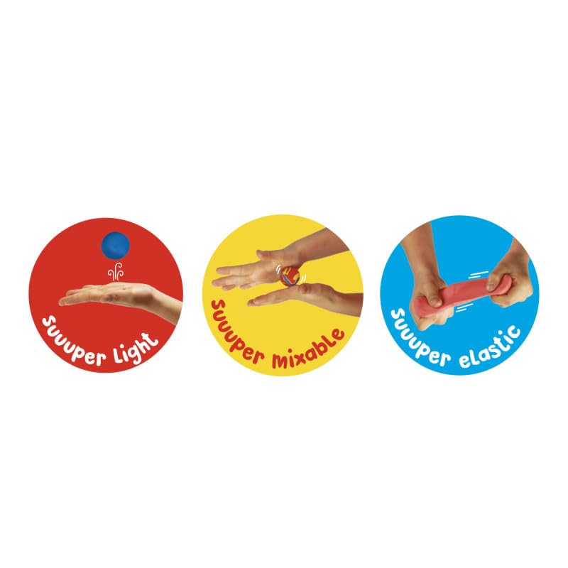 Pâte à modeler super légère Carioca séchage air libre sans gluten - 3