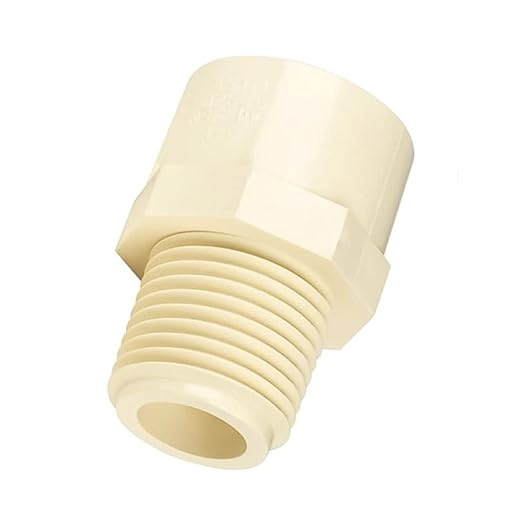 ashirvad Premium CPVC Reducing Male Adapter Plastic Threaded (MAPT) Ideal for Hot & Cold water (0.75x0.5/2x1.5 cm (Pack of 5 Pieces))