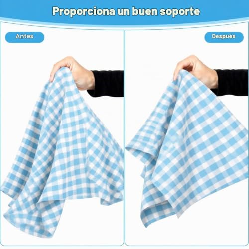 Miniatura 5 de Tranrantic 300cm X 100cm Tela De Entretela Para Planchar, Entretela Termoadhesiva 50g M , Peso Medio, Entretela Adhesiva Plancha Fusible Para Reforzar Los Pliegues Manualidades Costura Blanco