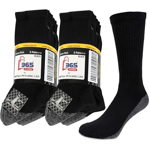 Reinforced Heavy Duty Men's Work Socks Cover