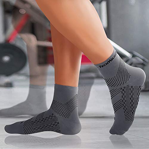 TechWare Pro Ankle Compression Socks - Plantar Fasciitis Sock & Foot Support - Thumbnail 6