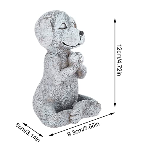 Meditating Dog Statue Buddha - Zen Dog - Namaste– Top Collection Tranquility And Peacefulness For Your Fairy Garden. 4.7 * 3.6 Inches Tall Miniature Gnome Figurine #TOP5