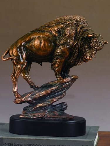 Buffalo Large Statue Bronze Finish